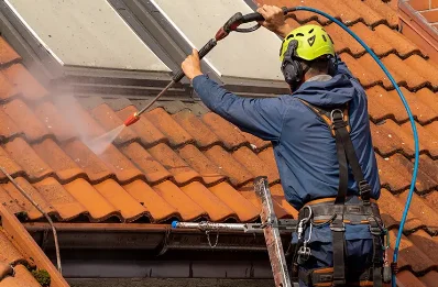 Démoussage et hydrofuge de toiture à Boult